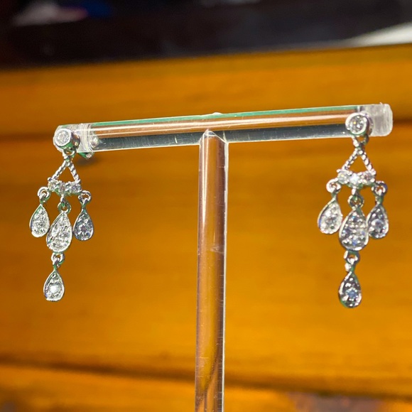 925 Silver Dangling Earrings - Picture 4 of 8